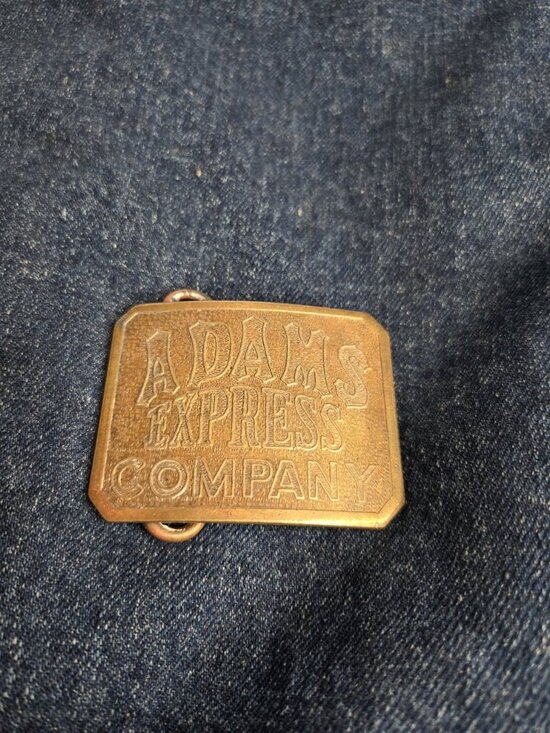 Adams Express Company by Tiffany Co New York Solid Brass Belt Buckle main image 8